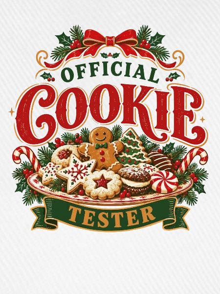 Offizielles Kekstester-Weihnachtsbackdesign