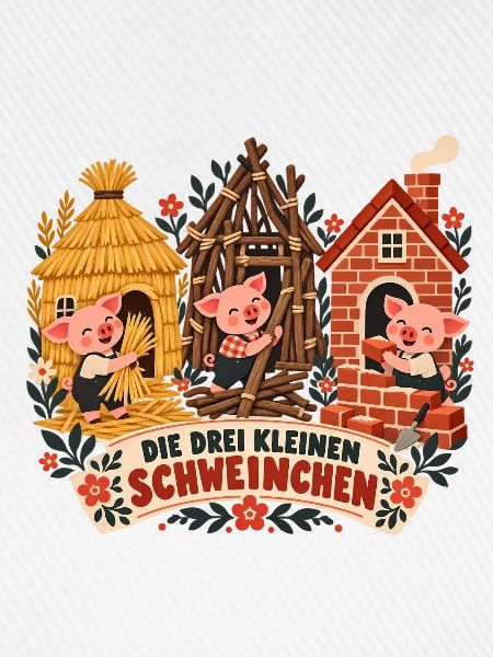 Drei Schweinchen Märchenhaus