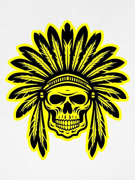 Apache Indianer Häuptling Totenkopf