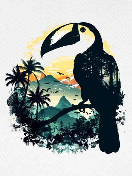 Tukan Vogel Urwald
