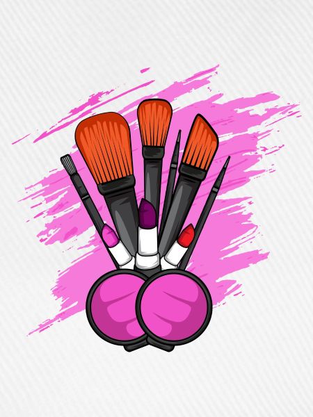 Makeup-Tools. Kosmetikerin. Gift