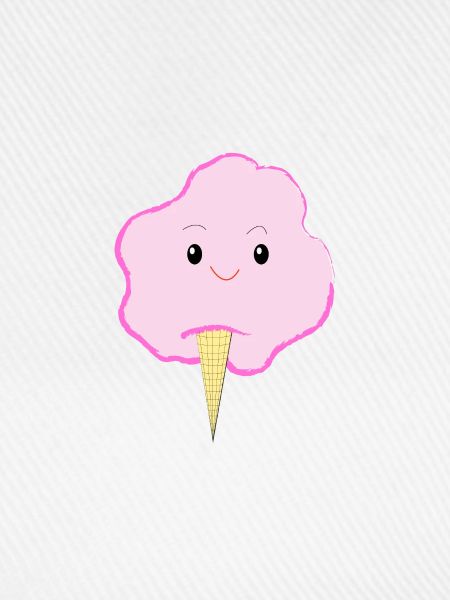 Fröhliche Zuckerwatte - Eis - Geschenkidee
