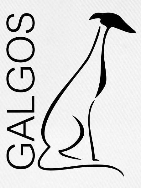 Sitzender Galgo