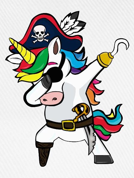 Dabbing Einhorn Piraten Geschenk