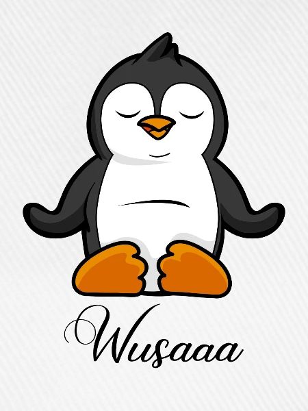 Auszeit Durchatmen Wusaaa Pinguin
