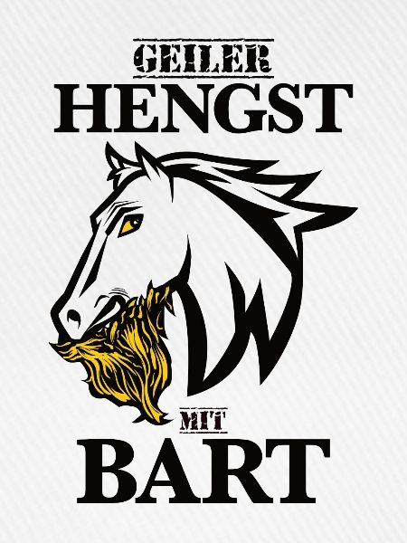 Geiler Hengst mit Bart