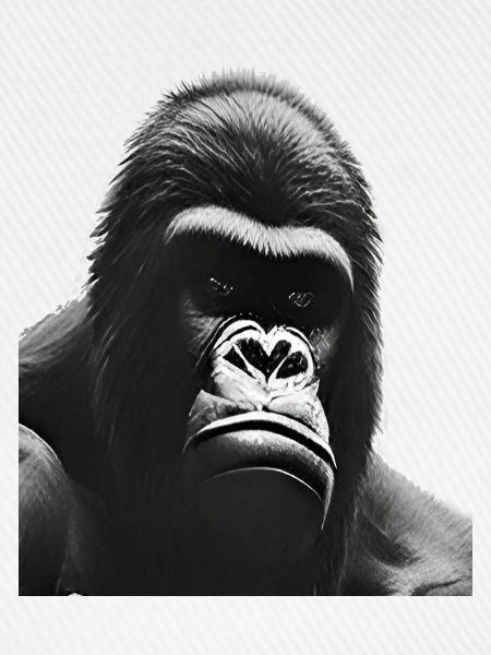 Silberrücken-Gorilla