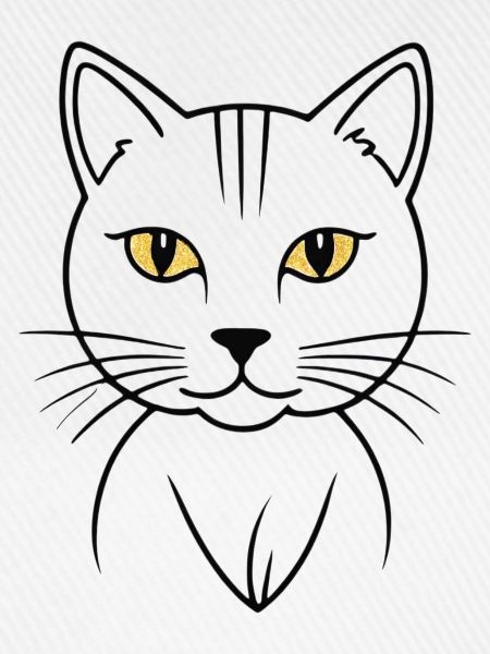 Stylische Goldkatze