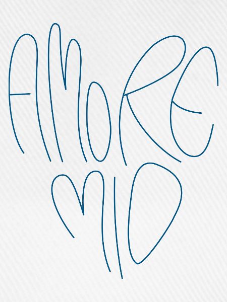 Amore Mio Schriftzug