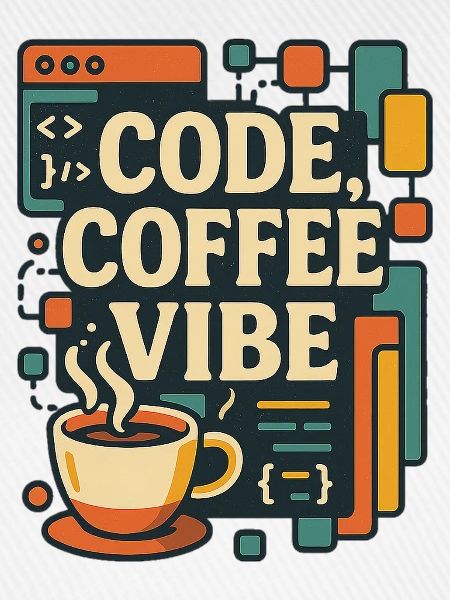 Code Coffee Vibe – Lustiges Programmer T-Shirt
