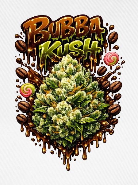 Bubba Kush Graffiti-Druck