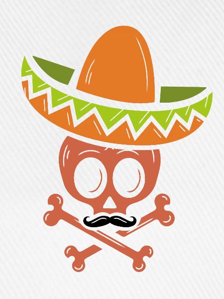 Sombrero Skull & Crossbones