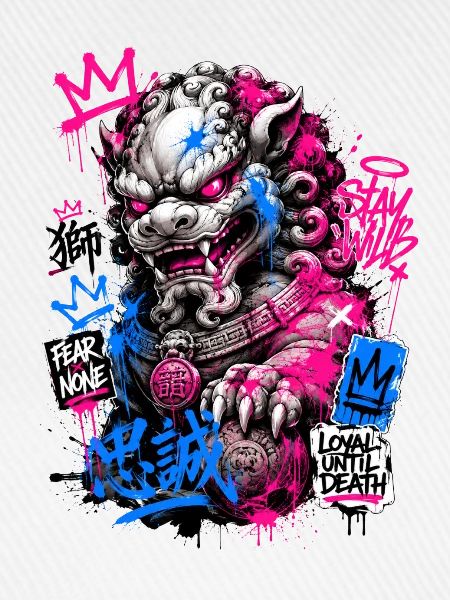 Graffiti Foo Dog Street Guardian