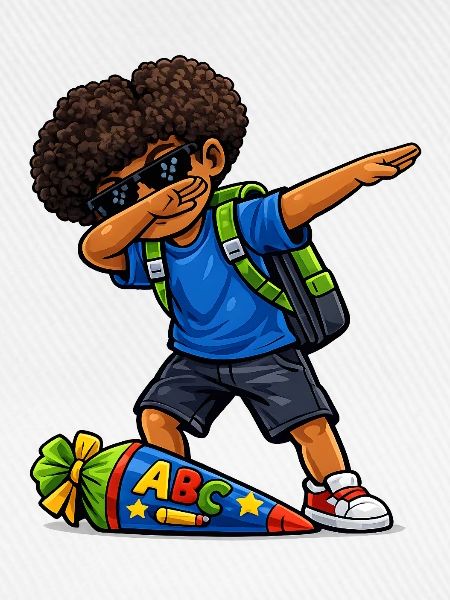 Dabbing ABC-Schütze Afro