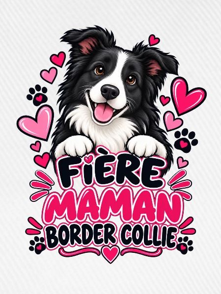 Stolze Border Collie Mama
