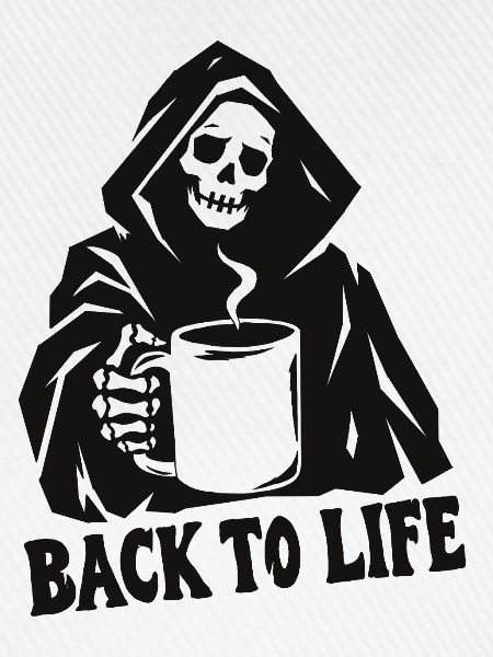 Sensenmann-Kaffee: Zurück ins Leben