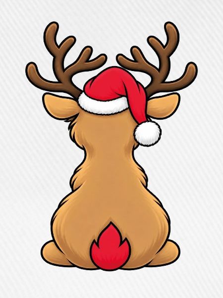 Elch zu Weihnachten 