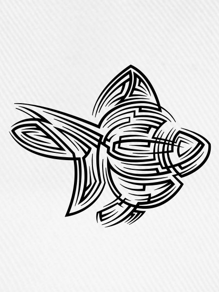 Goldfisch Tribal Tattoo