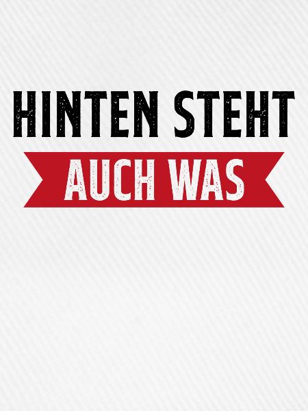 Hinten steht auch was