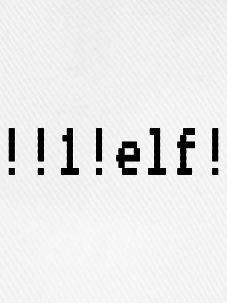 Motiv "!!1!elf!" - "eins elf"