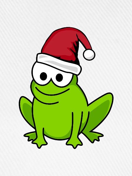 Frosch Comic Weihnachten