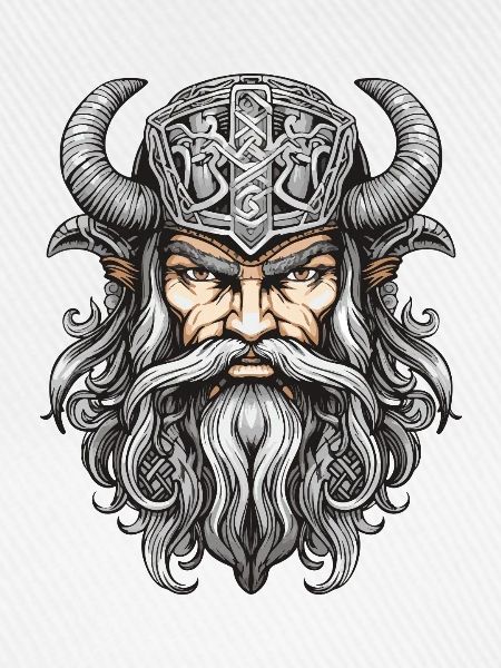 Wikinger Krieger Valhalla Odin