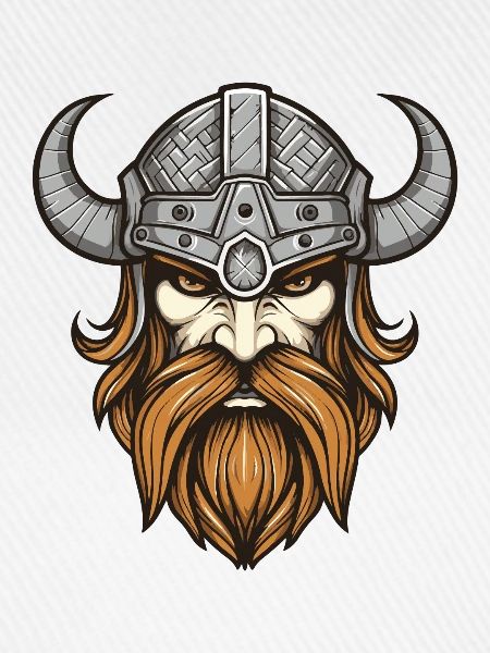 Wikinger Krieger Valhalla Kopf