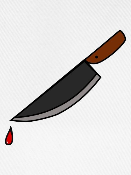 Blutiges Messer
