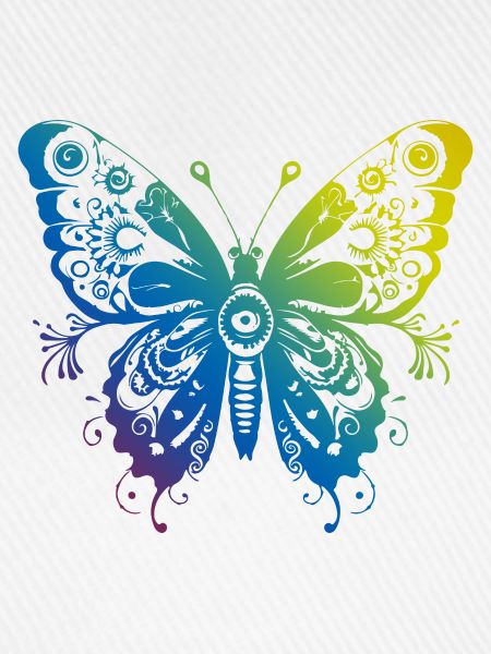 Schmetterling Mandala Boho