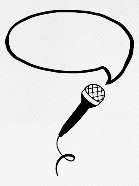 Microphone Bubble (Your Text)