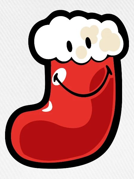 Smiley Christmas Stocking