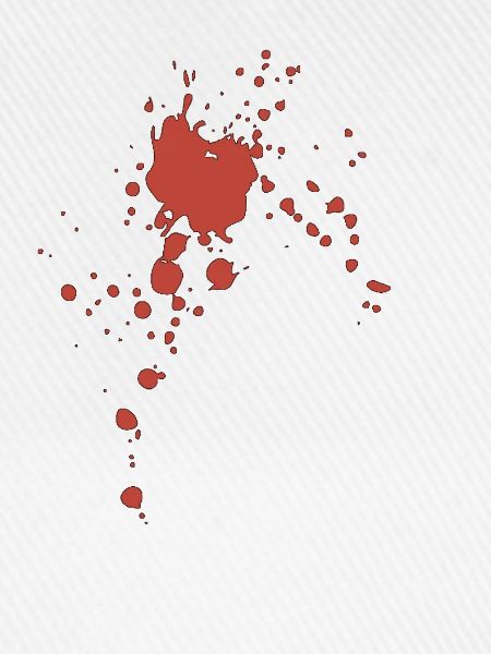 Blut Spritzer Klecks Flecken
