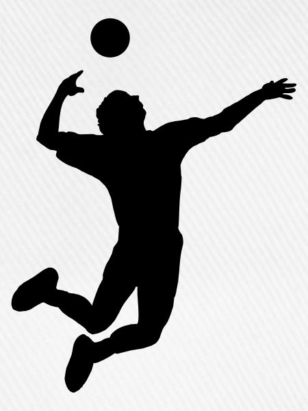 Volleyball gesprungen Schlag oder Service