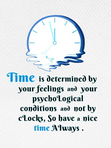 Time is the filling