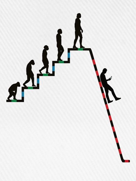 Evolution Richtung Abgrund