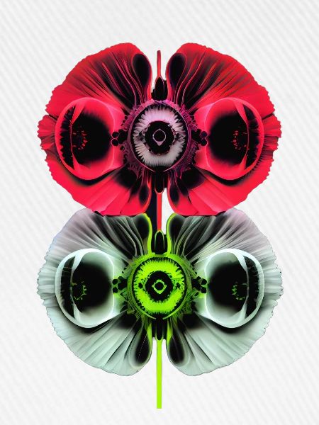 Psychedelische Mohnblüten