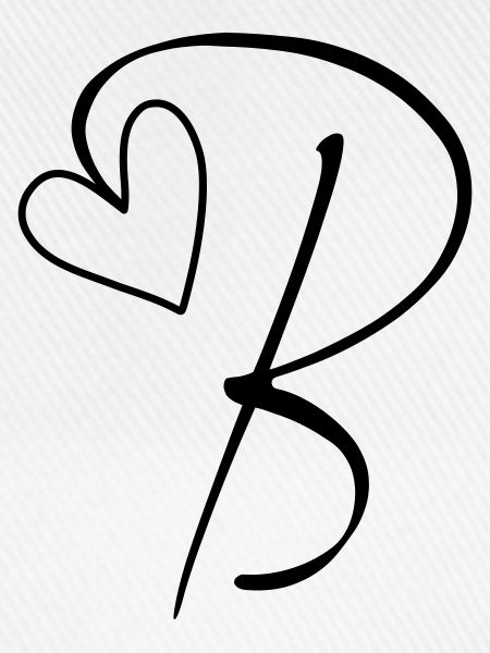 Buchstabe B Buchstabe-B Kalligrafie
