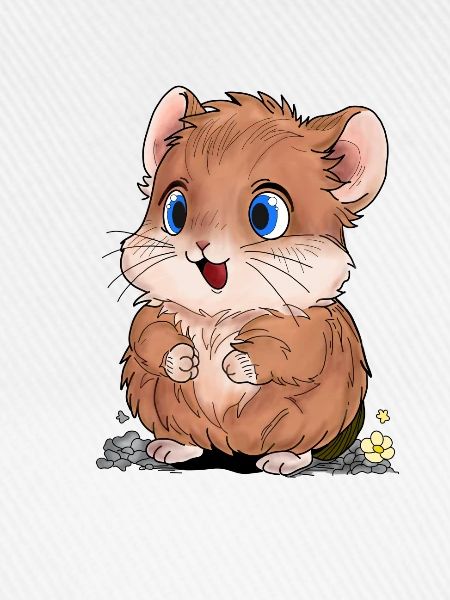 Fröhlicher Hamster