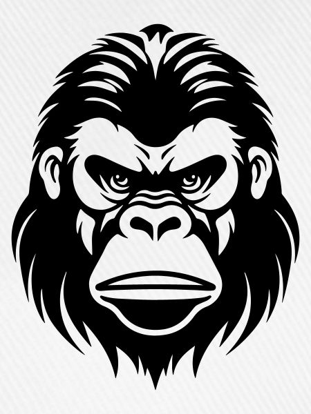 Gorilla Kopf