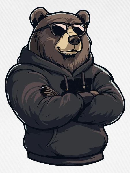Bär Comic Braunbär