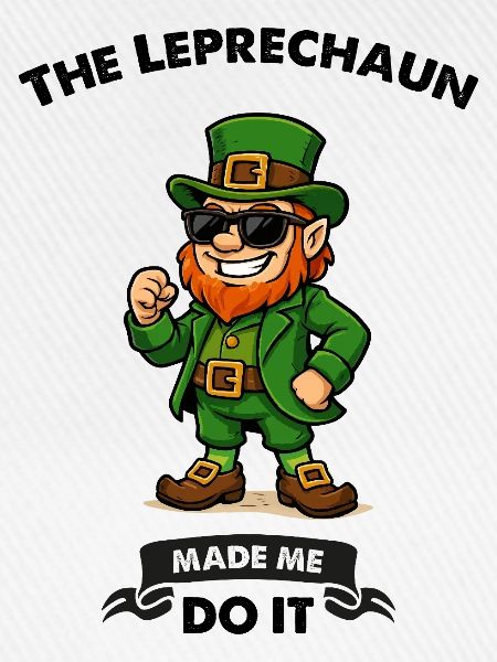leprechaun sonnenbrille comic