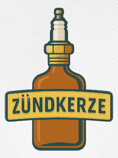Zündkerze Schnapsflasche