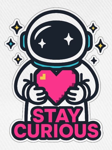 Stay Curious Astronaut