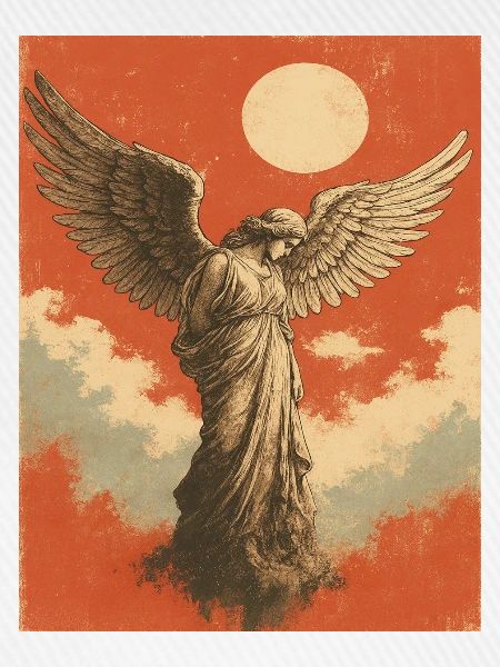 Engel mit Mond