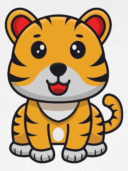 Tiger-Karikatur