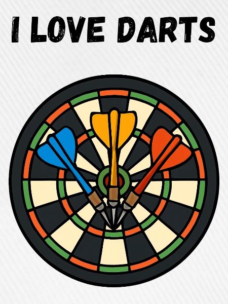 Kunstvolles Dartboard Motiv