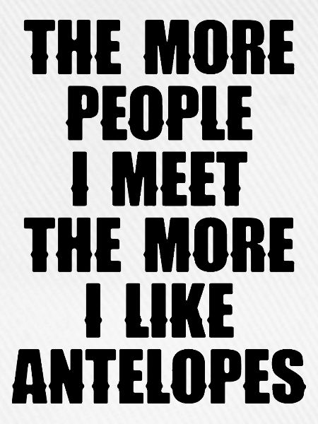 Antilope Spruch Humor