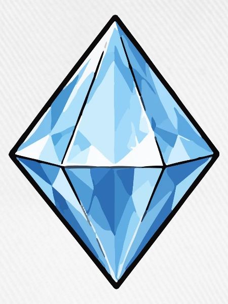 Blauer Kristall Diamant Muster