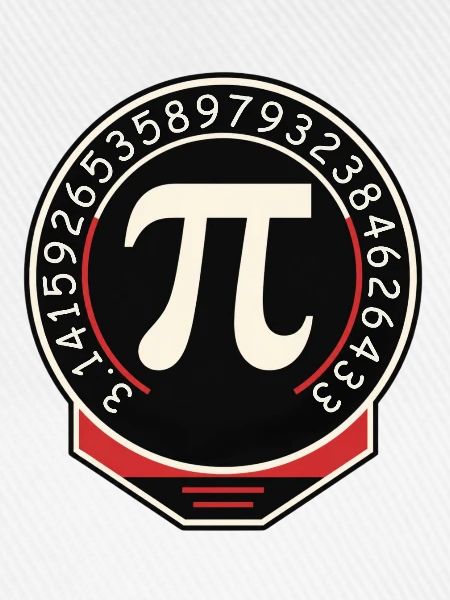 Pi Symbol Badge Ziffernring
