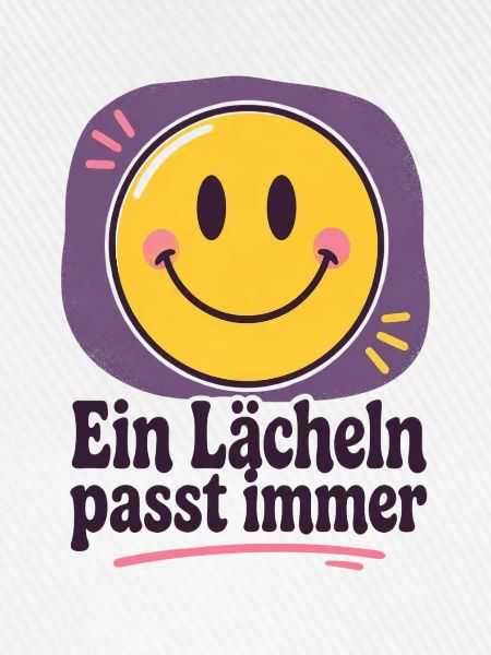Ein Lächeln passt immer